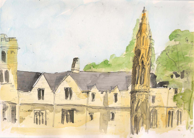 Matyrs' Memorial and St John's College